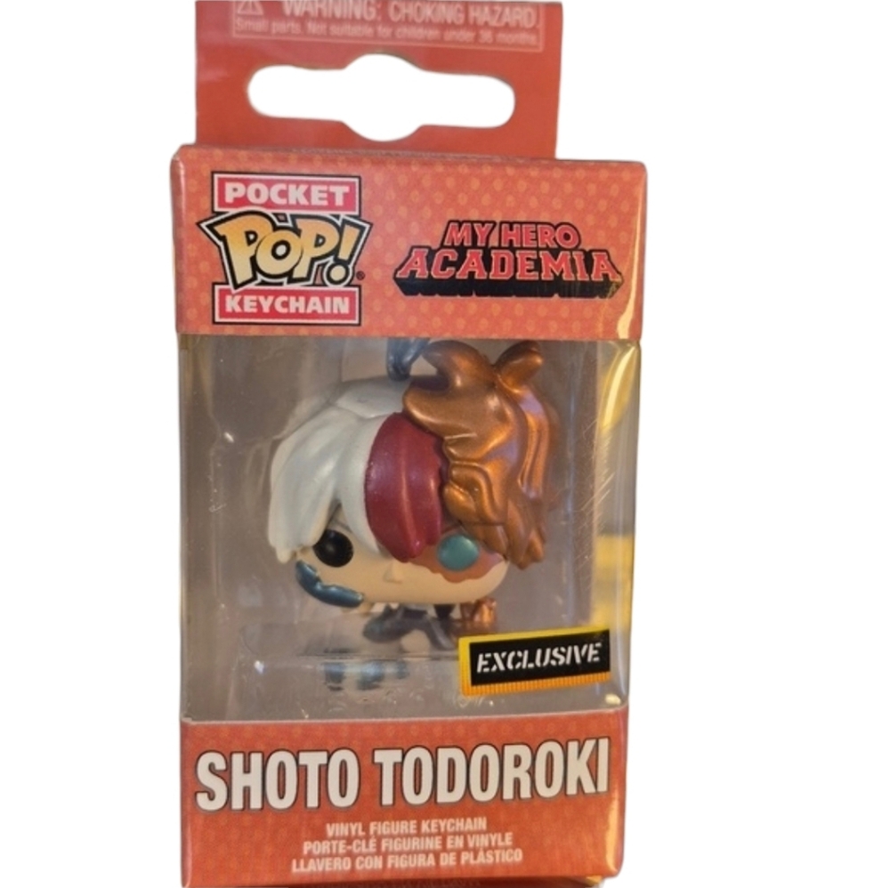 Funko × My Hero Academia Shoto Todoroki Pocket POP Keychain, Multicolor.